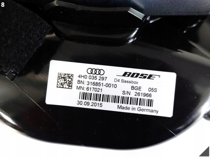 фото №9, Audi a8 s8 4h0 d4 09-17 комплект динамиков усилитель озвучивание bose