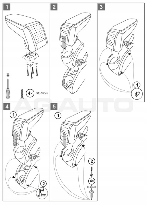 фото №7, Подлокотник стандарт citroen c3, 2002- 2010