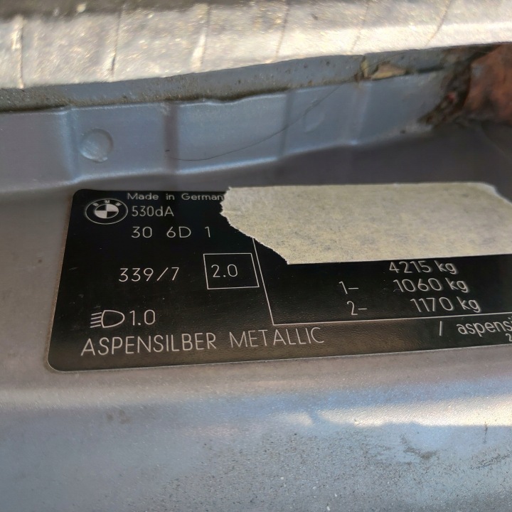фото №7, Bmw e39 sedan двері зад ліве aspensilber 339/7