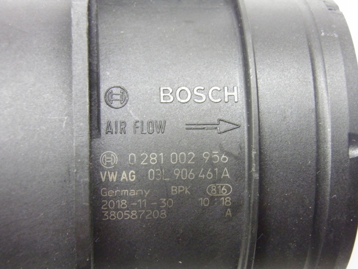 фото №12, Расходомер воздуха bosch 0281002956 03l906461a