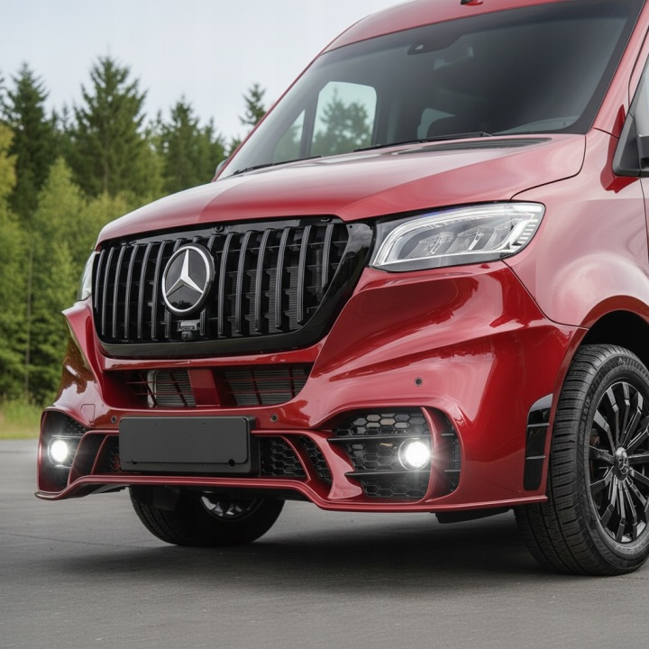 фото №9, Бампер передний перед + решётка mercedes sprinter w907 w910 b907 b910 907 910