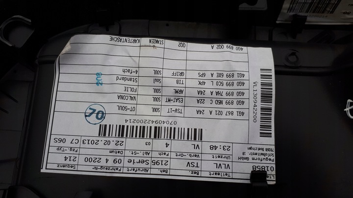 фото №10, S6 c7 4g a6 боковина дверь левый перед кожа eu