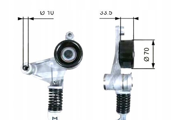 фото №2, Натягувач ремінь багаторівнева toyota camry previa