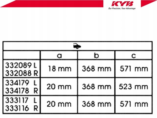 фото №3, Kyb амортизатор toyota зад corolla 1.3-2.0d-4d 04.