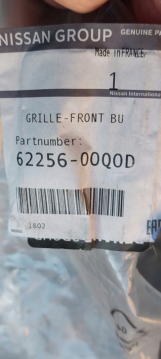 фото №7, Renault trafic iii решітка середня бампер перед 622544919r