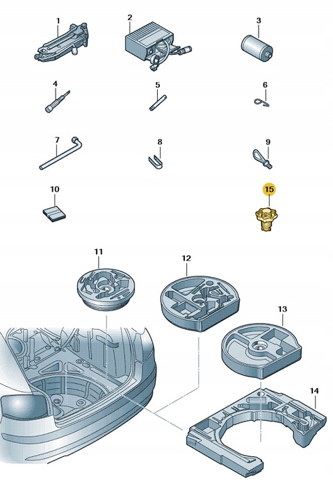 фото №1, Новое оригинальные audi оригинальный номер винт крепежная колесо запасное 1k0803899d