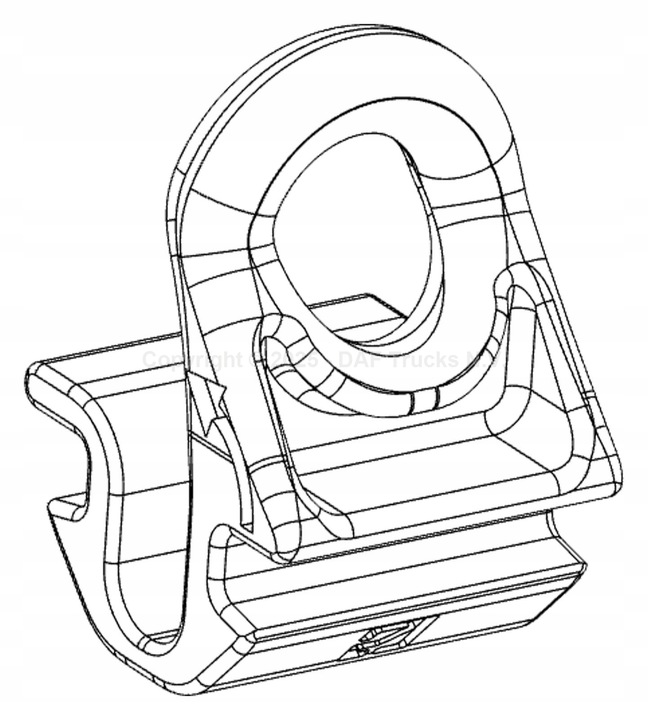 фото №3, Крючок ползун направляющая шторки firanki - daf оригинальный номер xf xd xg 2246840 10szt