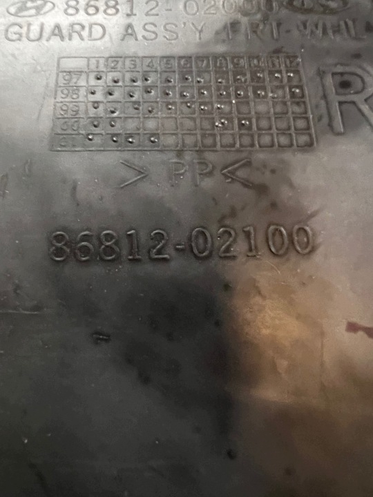 фото №14, Підкрилок передні праве перед нове hyundai atos 97-03 8681202100
