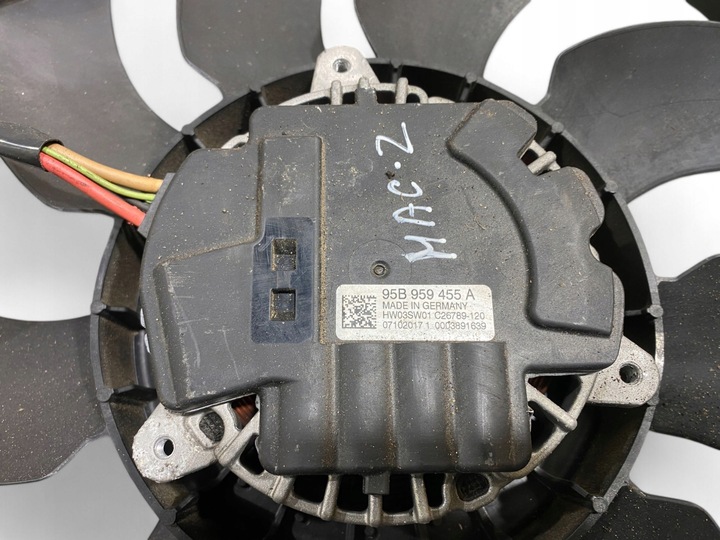 фото №6, Porsche macan 95b 2018 электрический вентилятор радиатор