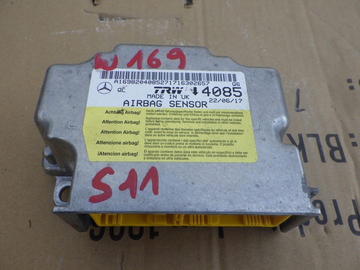 фото №1, Модуль датчик подушок a-klasa w169 a1698204085