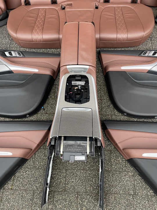 фото №13, Bmw g05 x5 сидіння диван карта individual merino coffee