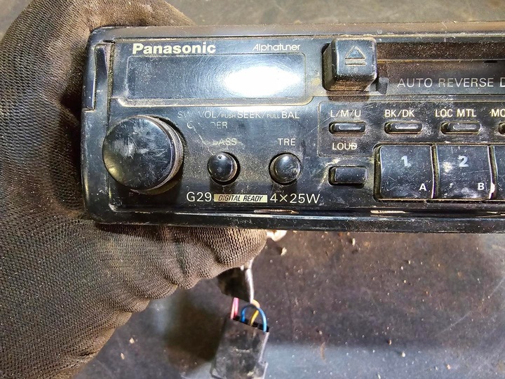фото №8, Stare zabytkowe радио автомобильные panasonic alphatuner g29 разъём оригинал