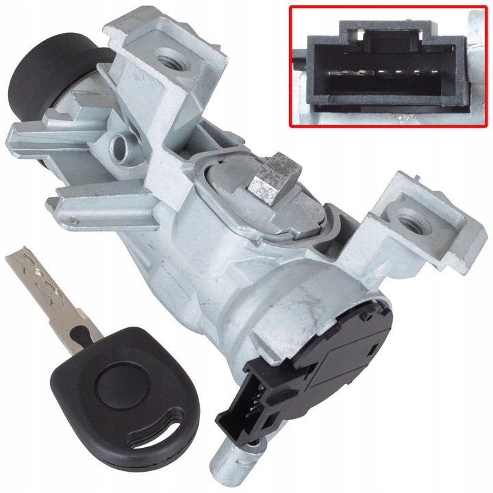 фото №10, Kpl замок запалювання корпус роз'єм do vw golf v vi passat b6 touran jetta caddy