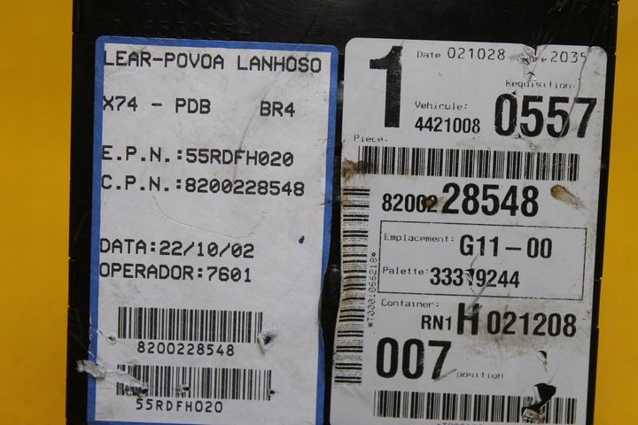 фото №6, Модуль коробка bsi laguna ii 8200228548 1.9 dci