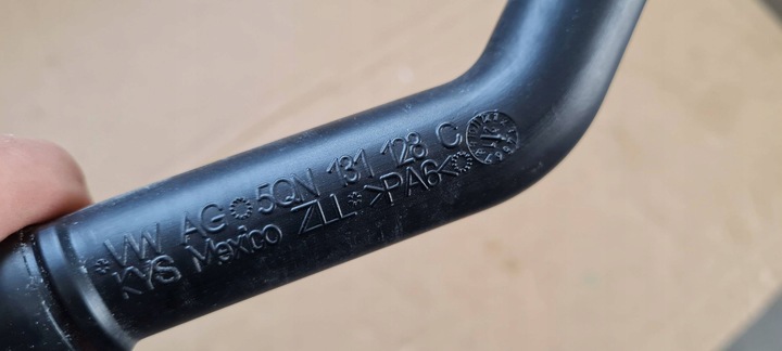 фото №5, Q3 83a трубопровід / шланг трубка повітря з датчиком 2.0 tfsi 5qn131128c tiguan ii