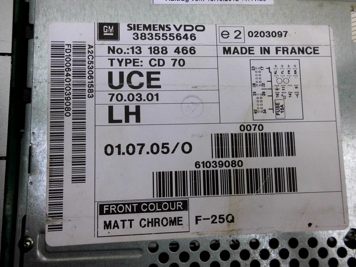 фото №5, Радіо cd 70 навігація opel zafira b дисплей