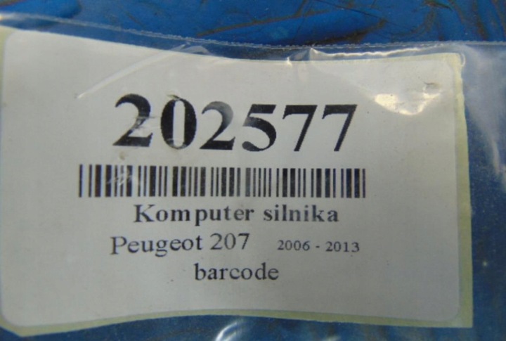 фото №8, Peugeot 207 1.6 16v комп'ютер двигуна 0261s04008