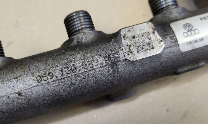 фото №12, Планка вприскувальний ліва датчик тиску audi a5 8t a4 b8 8k 2.7 3.0 tdi оригінальний номер