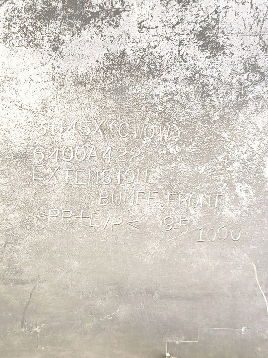 фото №11, Mitsubishi outlander ii 2 06-10 dół накладка спойлер бампера перед