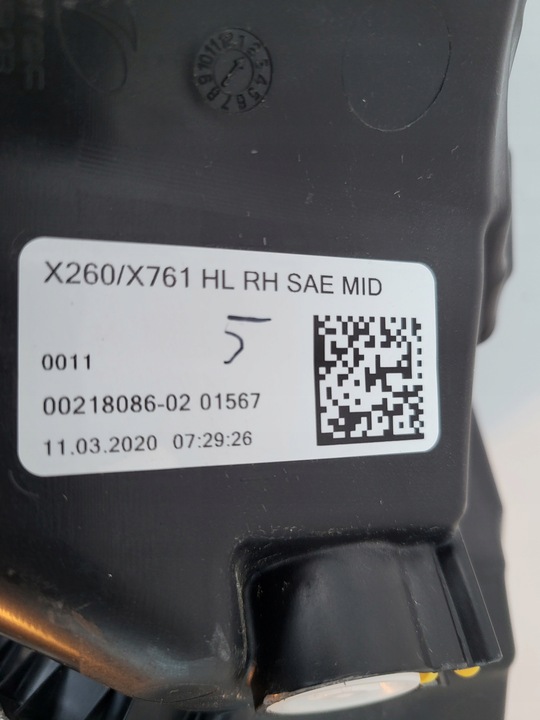 фото №8, Лампа правая перед jaguar xf x260 f-pace x761 mid usa mk83-13w029-fa