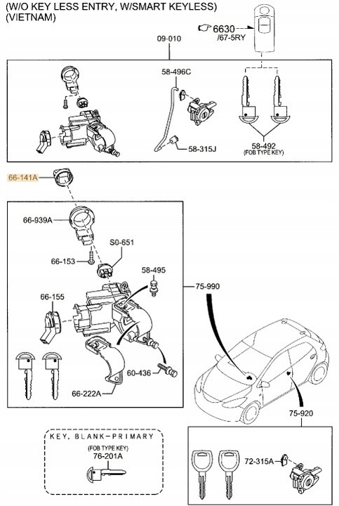 фото №8, Заглушка + ручка замок запалювання mazda mx-5 nc rx-8 оригінал