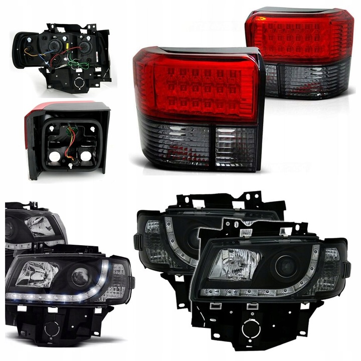 фото №1, Лампы фары + задние led do vw t4 od 1996 do 2003 daylight комплект