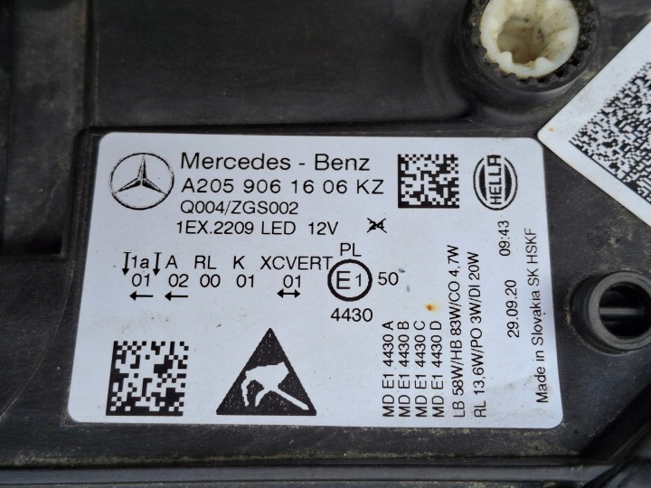 фото №14, Mercedes c-klasa w205 фара правое multibeam фара правая a2059061606
