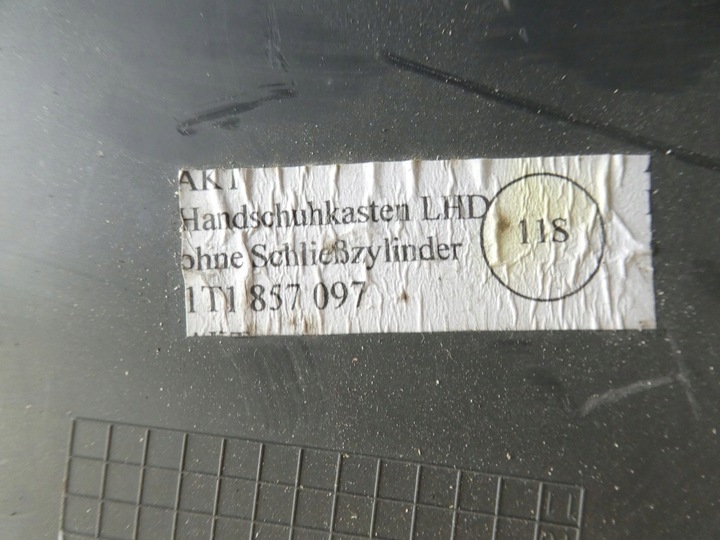 фото №6, Бардачок пассажира vw touran i рестайлинг fl 1t1857097