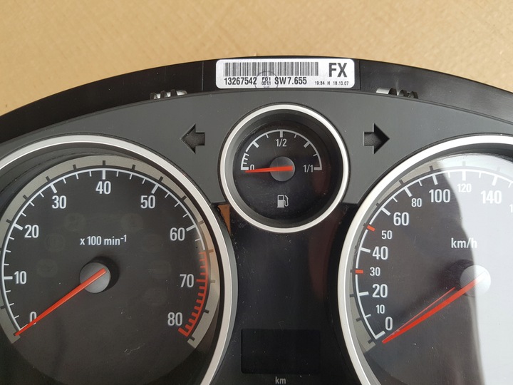 фото №7, Спидометр приборы opel zafira b astra h 1.4 1.6 1.8 бензин 13267542 исправный