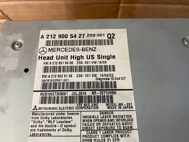 фото №11, Mercedes e w212 радіо навігація a2129005427 w207 e400 панель зчитувач cd dvd