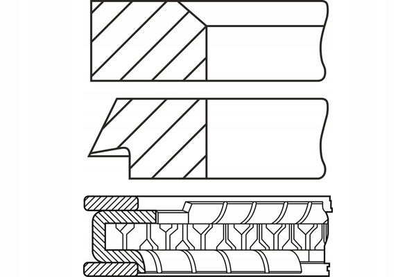 фото №2, 85 std 1.2-1.5-2.5 набір кільця поршень citroen c4 c4 grand