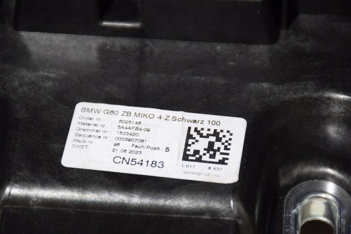 фото №13, Bmw 5 g60 g61 тунель середній консоль підлокітник veganza чорна