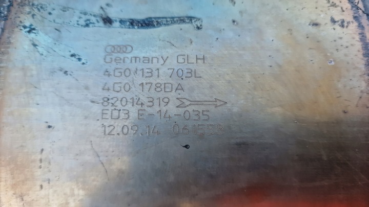 фото №5, Катализатор dpf audi q5 sq5 a6 c7 biturbo 313km cgq 4g0131703l 4g0178da
