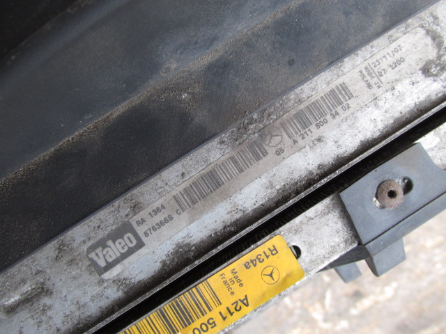 фото №11, Mercedes w211 e500 рестайлінг 5.5 2007r a2115000554 радіатор основний  + кондиціонера