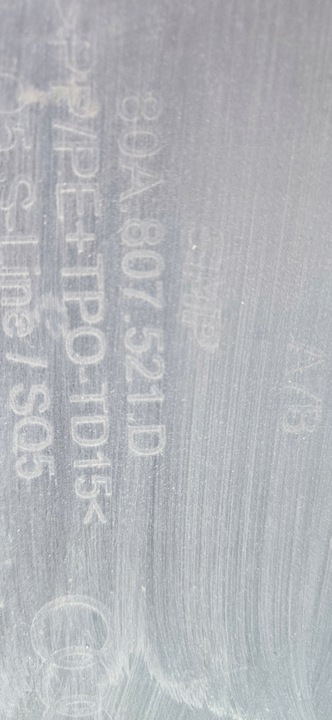 фото №13, Спойлер бампера dół audi q5 ii 80a 16-20 зад задній s-line