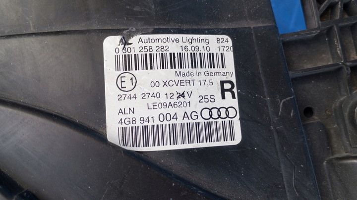 фото №13, Лампа фара правий перед 4g8941004ag audi a7 ксенон eu поворотний