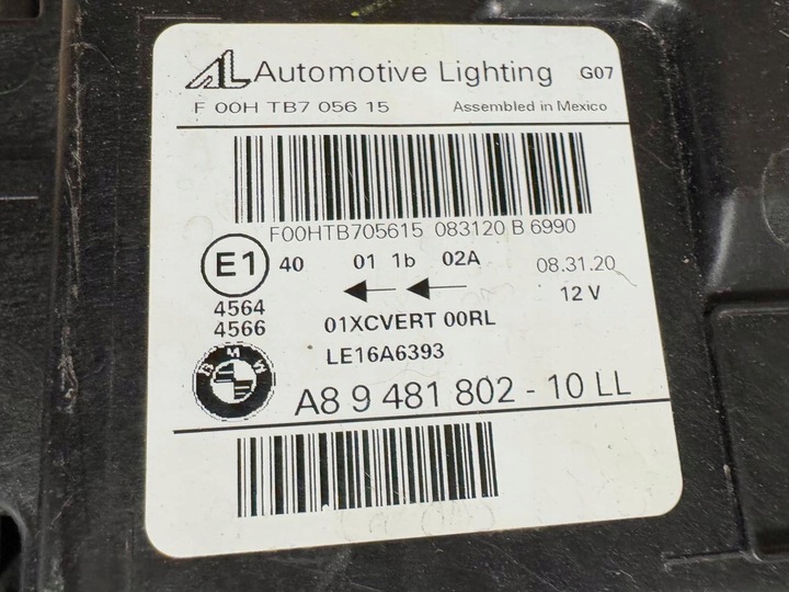 фото №11, Bmw x7 g07 лампа правая перед передняя laser 9481802-10