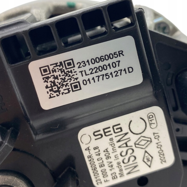 фото №12, Новый оригинальный номер генератор renault 231006005r