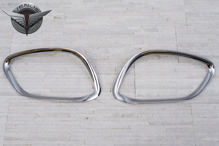 фото №14, Mercedes glc x253 2017+ декоративный планки противотуманные фары хром