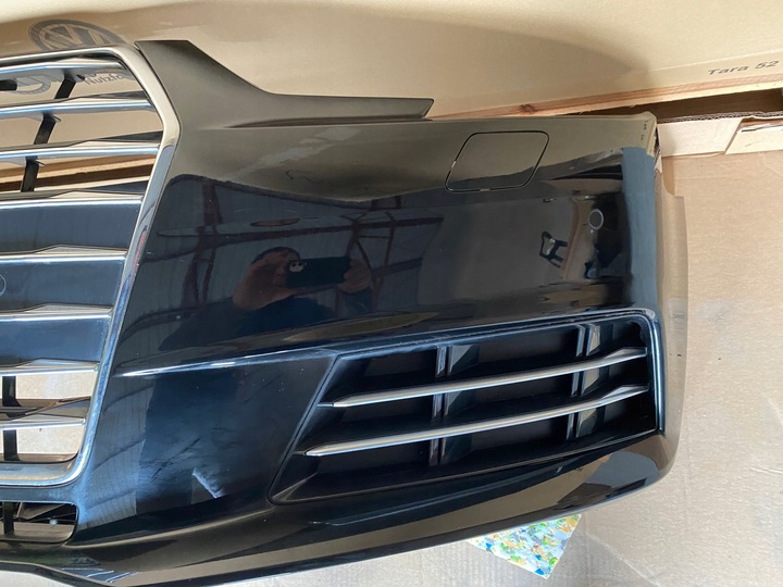 фото №14, Audi a4 b9 8w комплектний перед капот лампи led бампер крило w колір ly9t