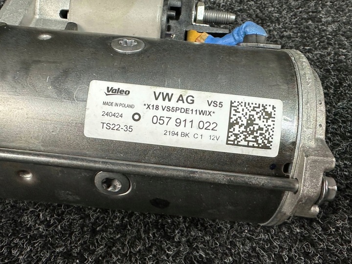 фото №6, Vw audi 3.0 tdi стартер комплектный оригинальный 057911022