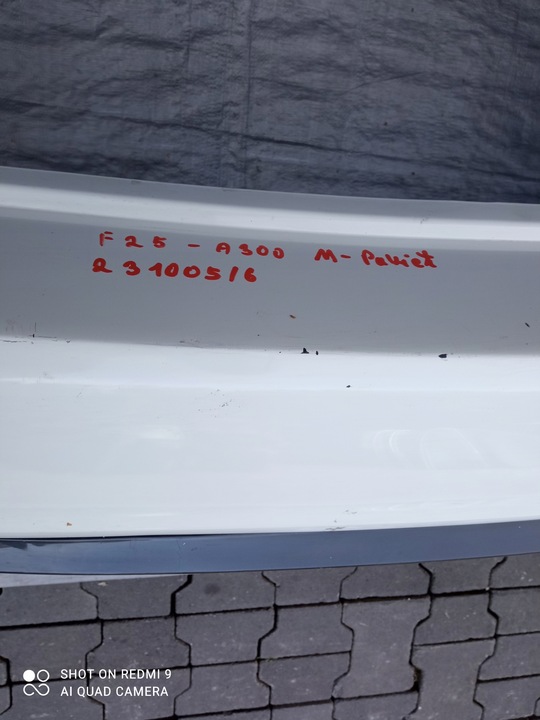 фото №9, Бампер зад bmw x3 f25 м-пакет a300 альпийский белый