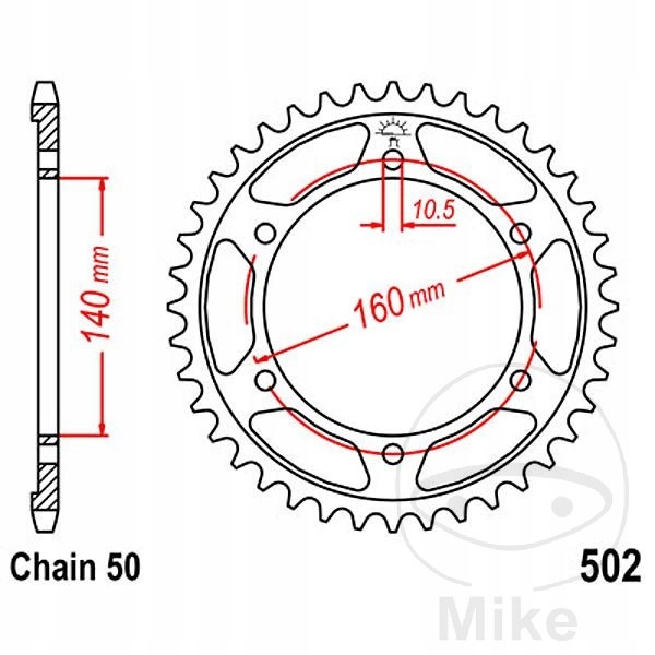 ШЕСТЕРНЯ ЗАД СТАЛЬНОЙ JT R502-49, 49Z, РАЗМЕР 530