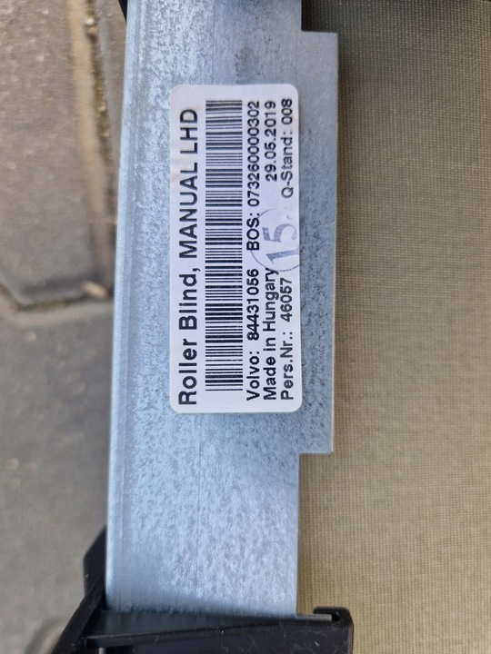 фото №8, Ролета передня штора сонцезахисний козирок жалюзі лобове volvo fh 4 fh 5 механічна