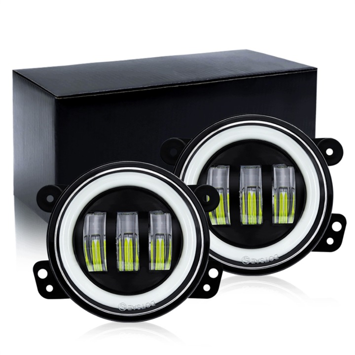 фото №12, 2x лампи do руху денного led drl світла денні круглий do jeep jk tj