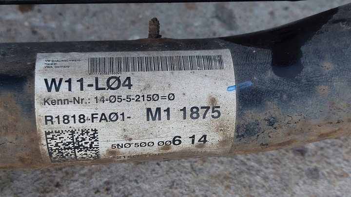 фото №6, Візок підрамник балка підвішування зад vw tiguan i рестайлінг 2.0 tdi 5n0505315s