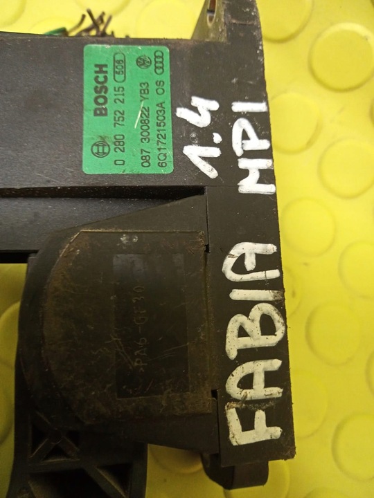 фото №4, Skoda fabia 1.4 potencjumetr газу 0280752215