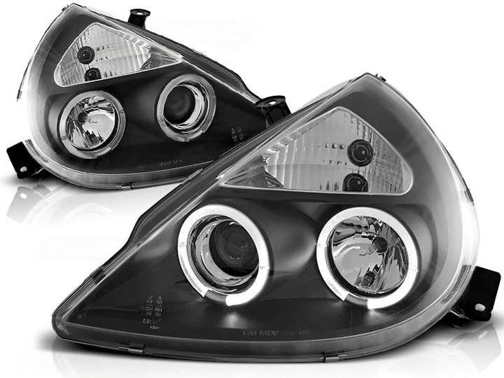 фото №1, Лампы ford ka 96-08r кольца led чёрный