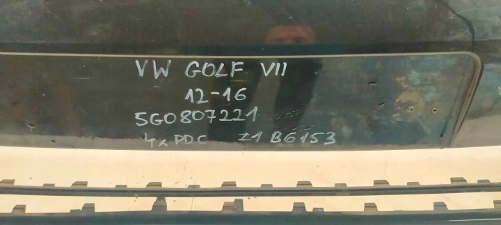 фото №8, 5g0807221 vw golf vii 7 2012-2016 бампер передній перед 4xpdc