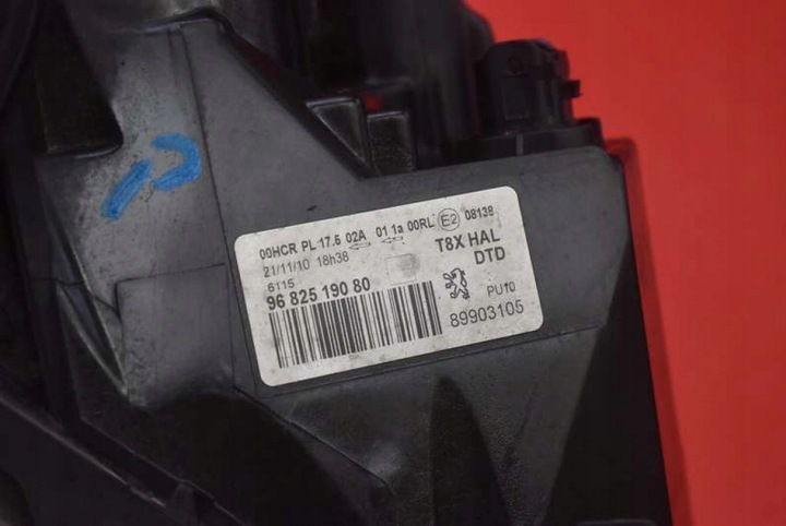 фото №10, Фара правий лампа перед eu 9682519080 peugeot 5008 1 i 09-13